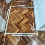 después de arreglo de parquet en madera de elondo