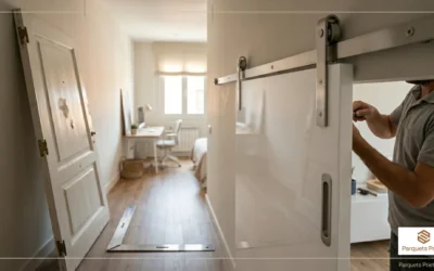 Puertas Correderas tipo Granero: ¿Cuánto Espacio Ahorran Realmente en un Piso?